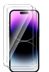  2-Pack iPhone 16 Pro Max H&auml;rdat Glas Sk&auml;rmskydd - Teknikhallen.se