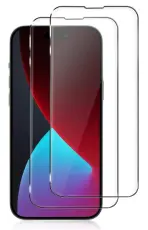  [2-PACK] iPhone 17e / 16e Sk&auml;rmskydd i H&auml;rdat glas - Teknikhallen.se