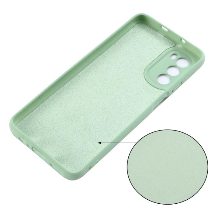 Bild 5,  Motorola Moto G52/G82 Skal Liquid Silikon Grön - Teknikhallen.se