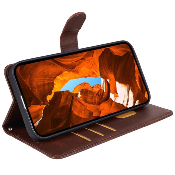 Bild 3,  OnePlus Nord 4 Fodral Läder Brun - Teknikhallen.se