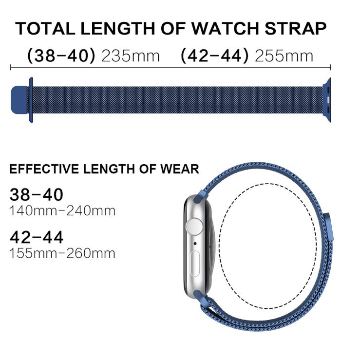 Bild 4, ColorPop ColorPop Milanese Loop Metall Armband Apple Watch 38/40/41/42 mm - Teknikhallen.se