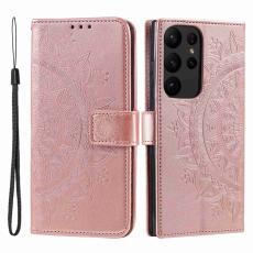  Samsung Galaxy S23 Ultra Fodral Mandala L&auml;der Ros&eacute;guld - Teknikhallen.se