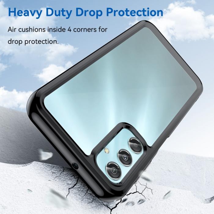 Bild 3,  Samsung Galaxy A25 5G Skal Shockproof Akryl/TPU Svart - Teknikhallen.se