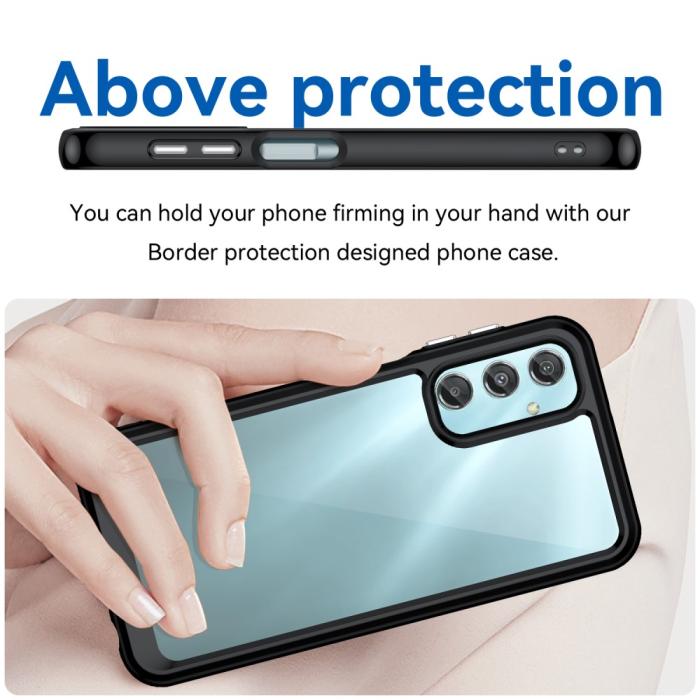 Bild 4,  Samsung Galaxy A25 5G Skal Shockproof Akryl/TPU Svart - Teknikhallen.se
