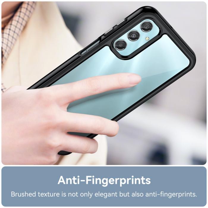 Bild 5,  Samsung Galaxy A25 5G Skal Shockproof Akryl/TPU Svart - Teknikhallen.se