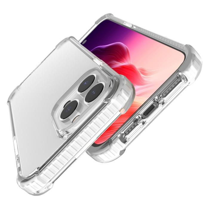 Bild 4,  iPhone 15 Pro Skal Shockproof Akryl/TPU Transparent - Teknikhallen.se