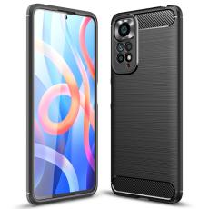  Xiaomi Redmi Note 11 4G Skal Borstad St&aring;l Textur Svart - Teknikhallen.se