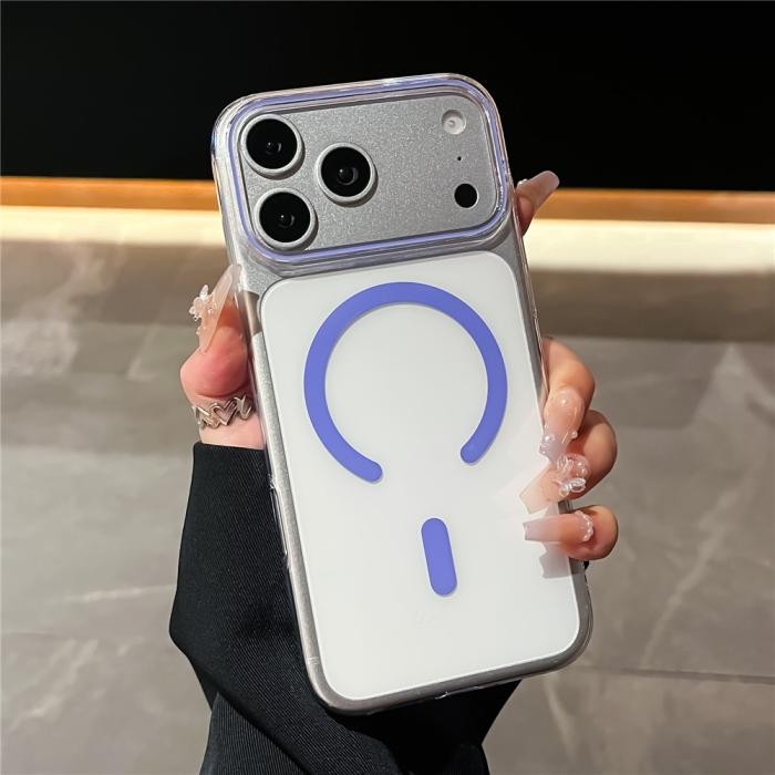 Bild 2,  iPhone 18 Pro / 17 Pro Skal MagSafe Transparent/ Lila - Teknikhallen.se