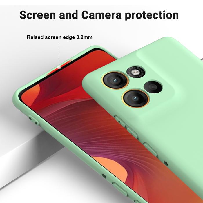 Bild 4,  Motorola Moto G56 5G Skal Liquid Silikon Grön - Teknikhallen.se
