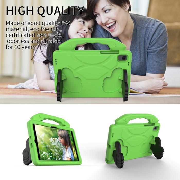 Bild 6,  Samsung Galaxy Tab A8 10.5 2021 / A7 10.4 Skal Shockproof EVA Grön - Teknikhallen.se