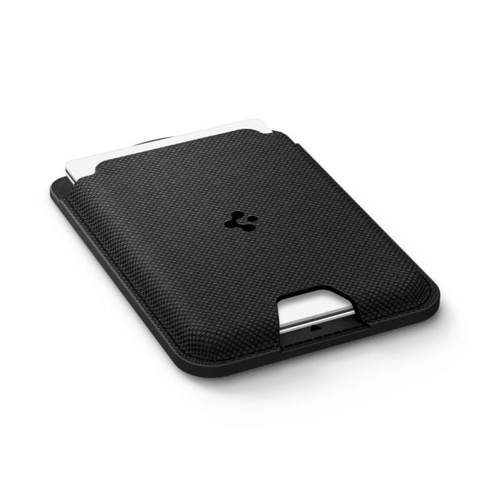 Bild 4, Spigen Spigen Magnetisk MagSafe Korthållare Urban Fit Wallet Svart - Teknikhallen.se