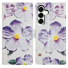  Samsung Galaxy A37 5G Fodral Med Tryck Lila Blommor - Teknikhallen.se
