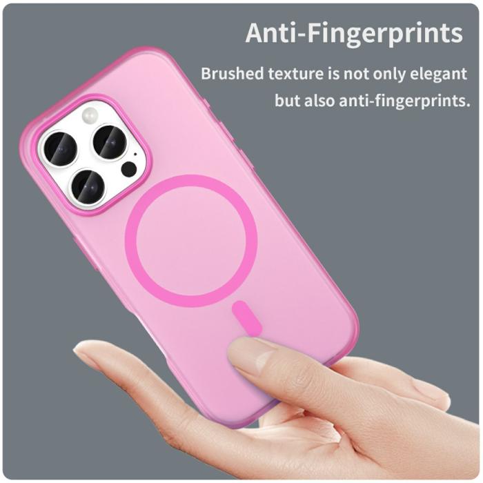 Bild 5,  iPhone 16 Pro Skal MagSafe Slim Matt Rosa - Teknikhallen.se