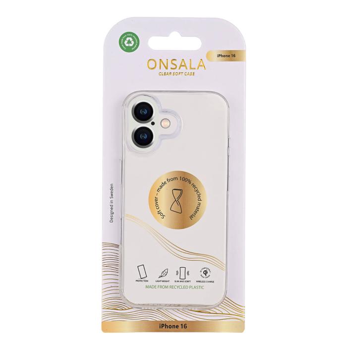 Bild 3, Onsala Onsala iPhone 16 Mobilskal Återvunnen TPU Transparent - Teknikhallen.se