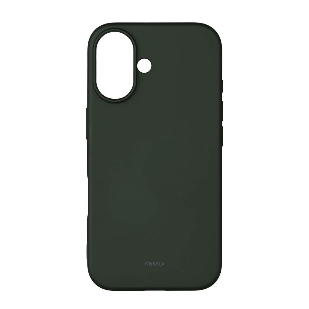 Onsala Onsala iPhone 16 Mobilskal Med Silikonkänsla Olivgrön - Teknikhallen.se