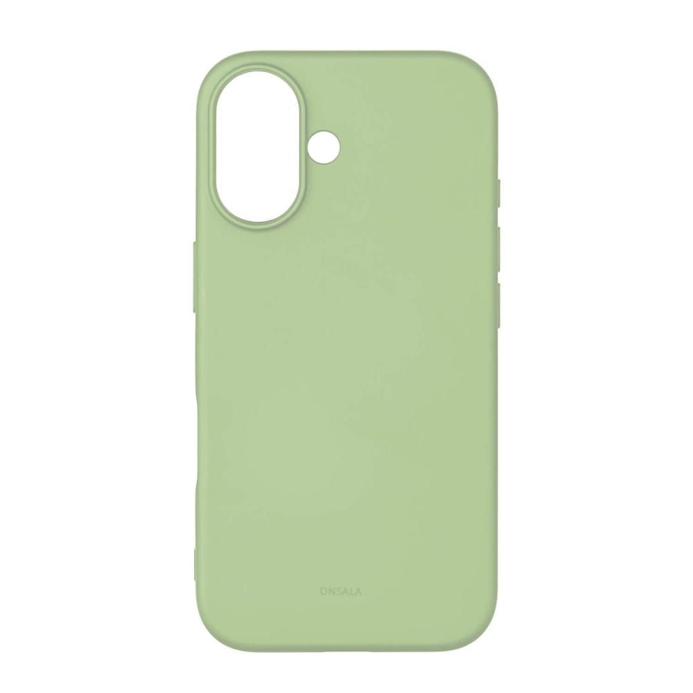 Onsala Onsala iPhone 16 Mobilskal Med Silikonkänsla Lime - Teknikhallen.se