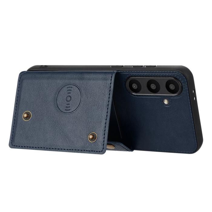 Bild 4,  Galaxy A56 5G/A36 5G Skal Läder Med Kortfack Och Magnet - Teknikhallen.se