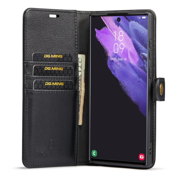 Bild 2, DG.MING DG.MING Galaxy S25 Ultra 2in1 Magnet Fodral / Skal Svart - Teknikhallen.se