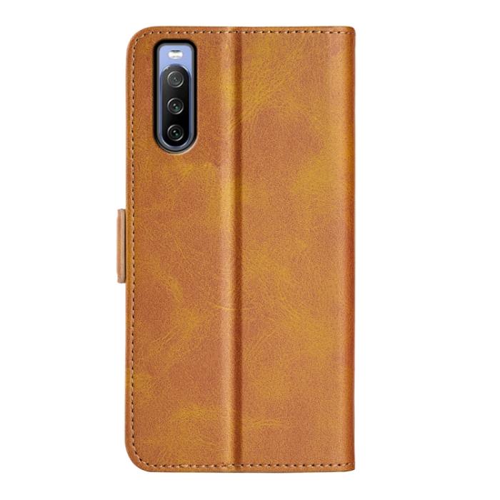 Bild 3,  Sony Xperia 10 IV Fodral Magnetisk Stängning Brun - Teknikhallen.se