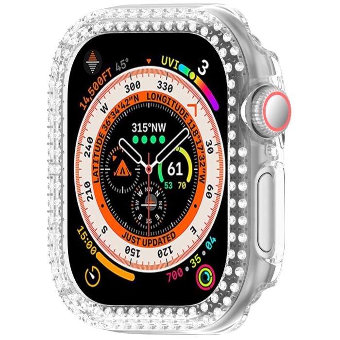 Bild 5,  Apple Watch 10 42 mm Skal Rhinestone Transparent - Teknikhallen.se