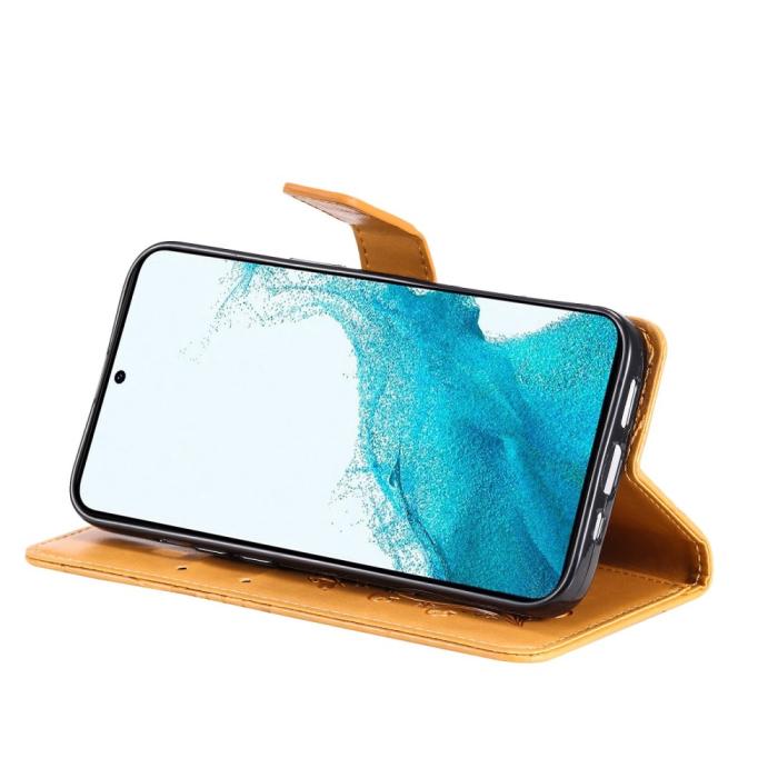 Bild 4,  Samsung Galaxy S23 Plus Fodral Tryckta Fjärilar Roséguld - Teknikhallen.se