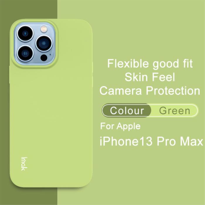 Bild 2, IMAK IMAK iPhone 13 Pro Max Skal Skin Touch TPU Grön - Teknikhallen.se