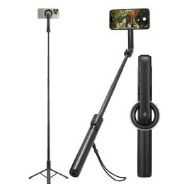 Spigen Spigen 120 cm MagSafe Bluetooth Selfiestick Tripod Svart - Teknikhallen.se