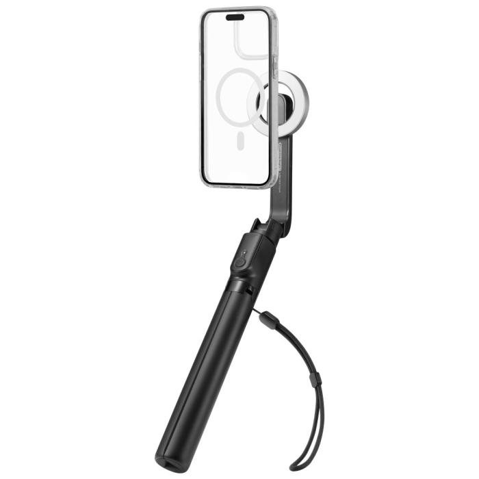 Bild 3, Spigen Spigen 120 cm MagSafe Bluetooth Selfiestick Tripod Svart - Teknikhallen.se