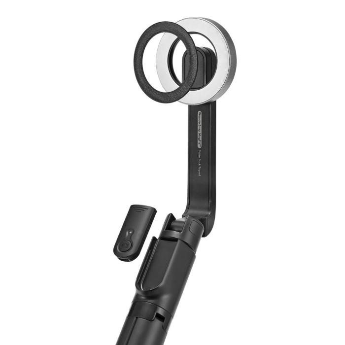 Bild 4, Spigen Spigen 120 cm MagSafe Bluetooth Selfiestick Tripod Svart - Teknikhallen.se