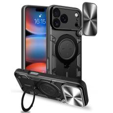  iPhone 17 Pro Max Skal CamShield Kickstand Hybrid Svart - Teknikhallen.se