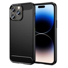  iPhone 14 Pro Skal Borstad St&aring;l Textur Svart - Teknikhallen.se