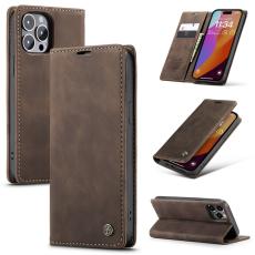 CASEME CASEME iPhone 16 Pro Fodral Flip Retro L&auml;der Brun - Teknikhallen.se