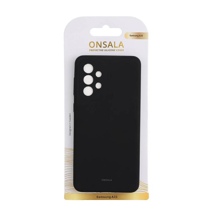Bild 2, Onsala ONSALA Samsung Galaxy A33 Mobilskal Silikon Svart - Teknikhallen.se
