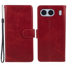  OnePlus Nord 4 Fodral L&auml;der R&ouml;d - Teknikhallen.se