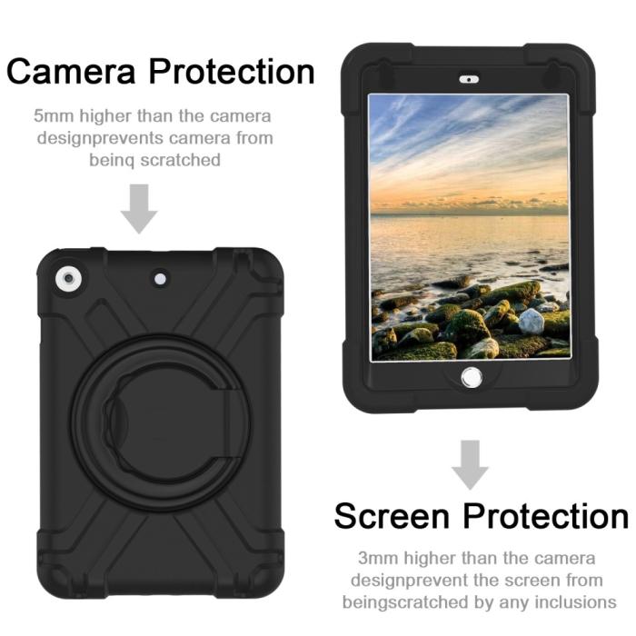 Bild 2,  iPad 10.2 2019/2020/2021 Skal 360 Hybrid Kickstand Svart - Teknikhallen.se
