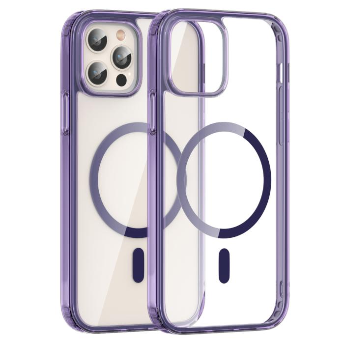 Bild 2, ColorPop ColorPop iPhone 12 Pro Max Skal CH MagSafe Transparent/Lila - Teknikhallen.se