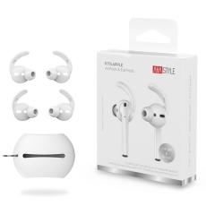 AHASTYLE AHASTYLE AirPods 2/1 2-PACK &Ouml;ronpluggar Silikon Storlek S Vit - Teknikhallen.se