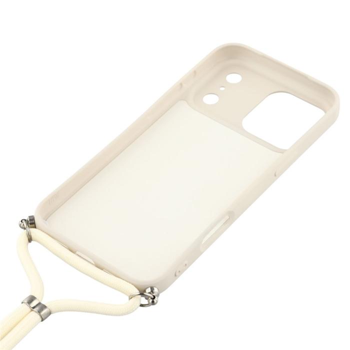 Bild 5,  iPhone 17 Pro Skal Med Mobilsnöre TPU Vit - Teknikhallen.se