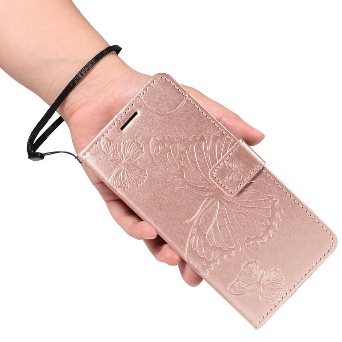 Bild 5,  Xiaomi 17T Fodral Läder Fjärilar Roséguld - Teknikhallen.se