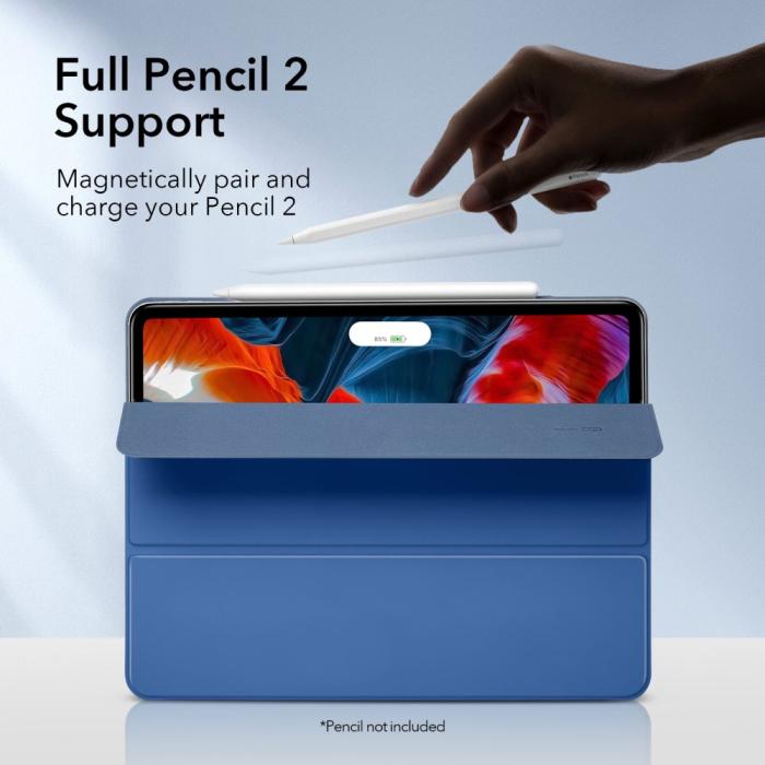 Bild 3, ESR ESR 2in1 Magnetiskt Fodral För iPad Pro 12.9 2020/2021/2022 Blå - Teknikhallen.se