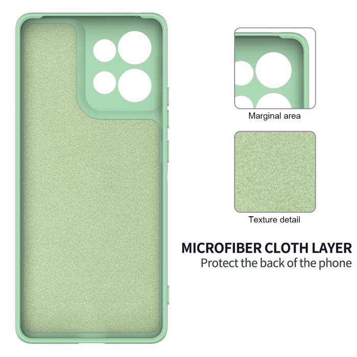 Bild 6,  Motorola Moto G56 5G Skal Liquid Silikon Grön - Teknikhallen.se