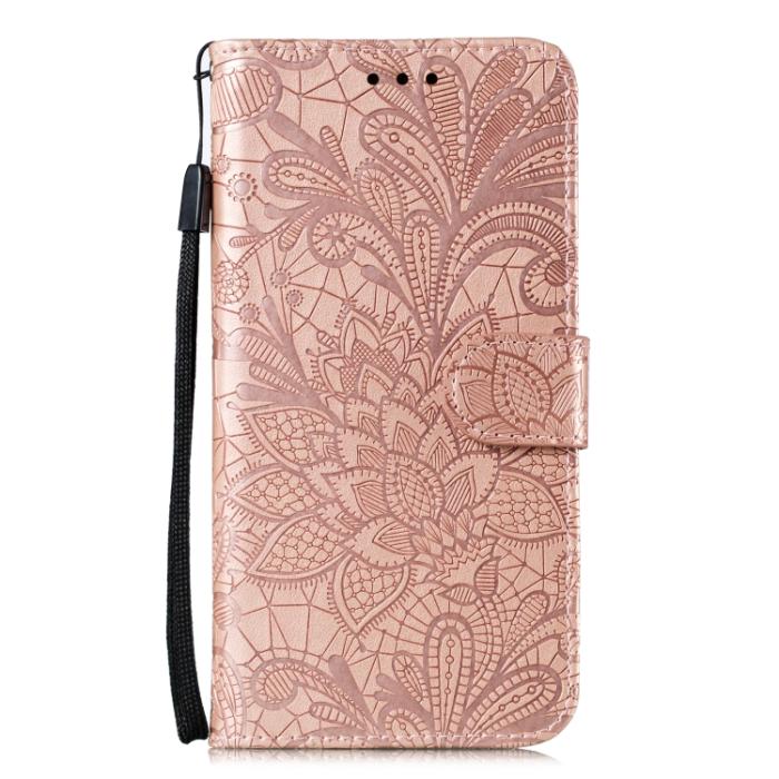 Bild 2,  Samsung Galaxy S22 Fodral Flower Textur Roséguld - Teknikhallen.se