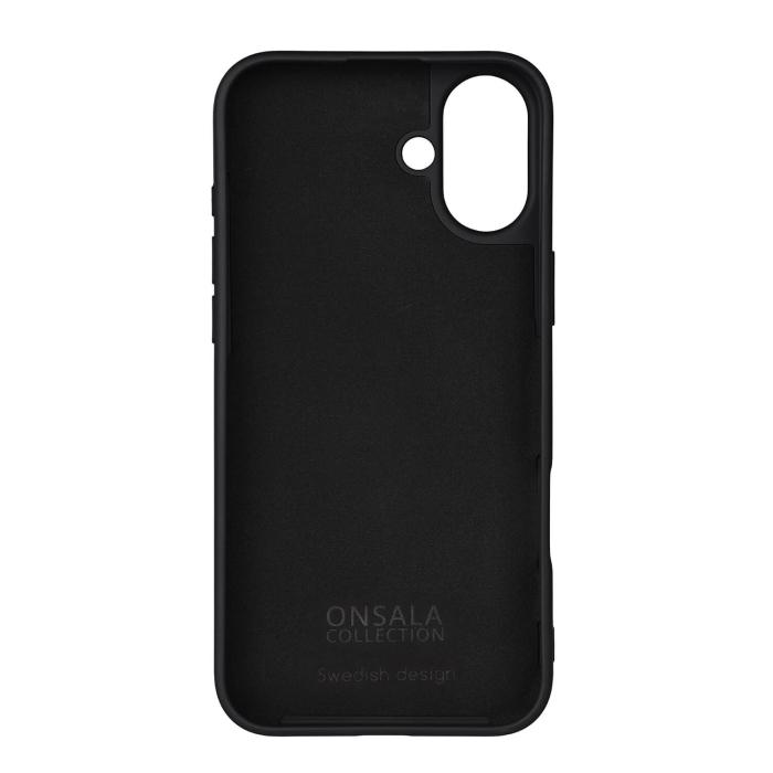Bild 2, Onsala Onsala iPhone 16 Plus Mobilskal Med Silikonkänsla Svart - Teknikhallen.se