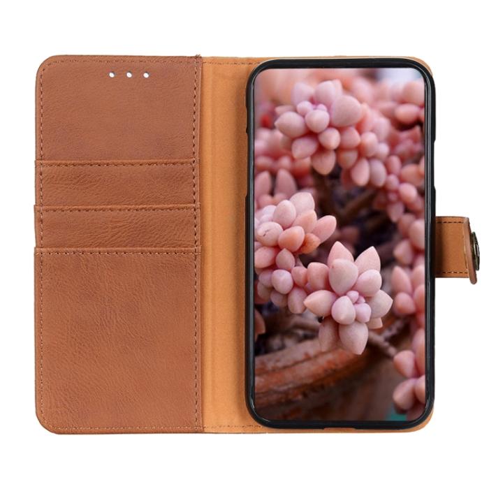 Bild 4, KHAZNEH KHAZNEH Motorola Moto G22 Fodral Läder Brun - Teknikhallen.se