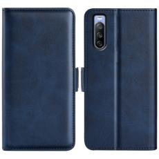  Sony Xperia 10 IV Fodral Magnetisk St&auml;ngning Bl&aring; - Teknikhallen.se