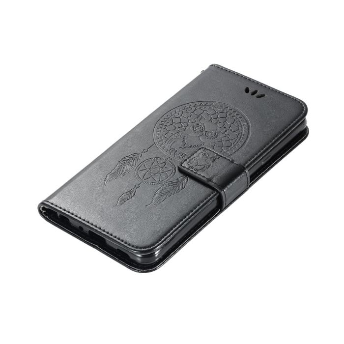 Bild 5,  Xiaomi Redmi 9C Fodral Owl Dream Catcher Svart - Teknikhallen.se