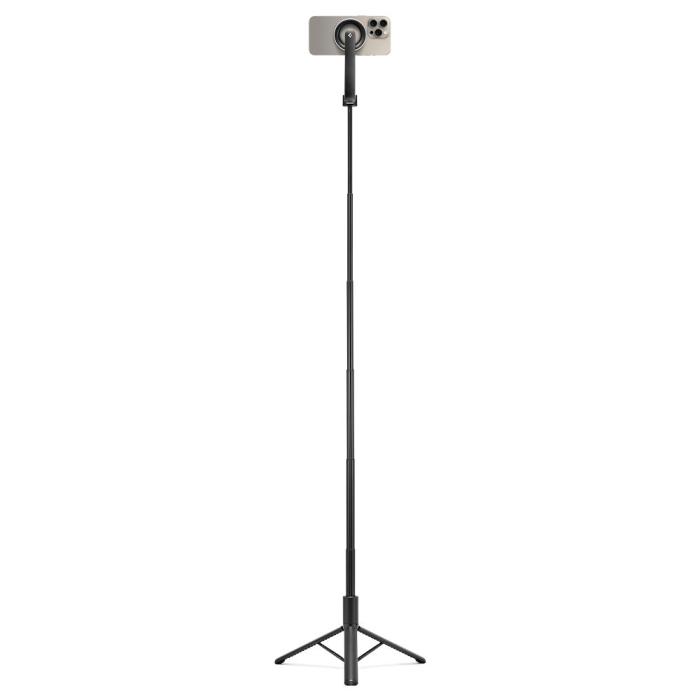 Bild 5, Spigen Spigen 120 cm MagSafe Bluetooth Selfiestick Tripod Svart - Teknikhallen.se