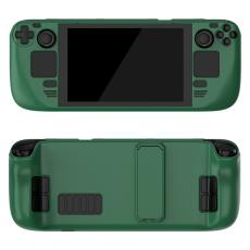  Skyddande Skal Till Steam Deck/OLED Med Kickstand Milit&auml;r Gr&ouml;n - Teknikhallen.se