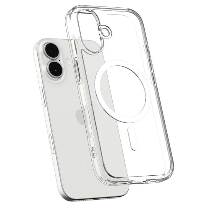 Bild 5, Spigen Spigen iPhone 17 Skal MagSafe Ultra Hybrid Transparent/Vit - Teknikhallen.se