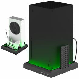  Xbox Series S/X Laddningsstation RGB Svart - Teknikhallen.se